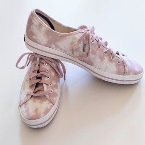Keds Womens Size 9.5 A Organic Canvas Surfer Sneakers Purple Tie Dye
